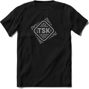TSK Studio Shirt |ZIlver | T-Shirt Heren / Dames | Original & vintage | Sport Shirt Cadeau | Maat 3XL