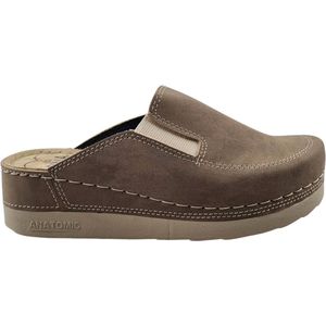 instappers met zacht voetbed - Nubuck leer cappuchino - maat 36