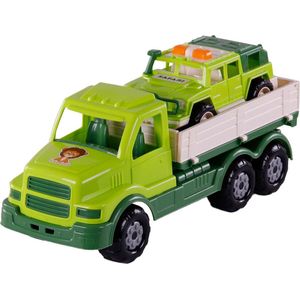 Cavallino XL Torpedo Vrachtwagen met Survival Jeep Groe - 44,5cm