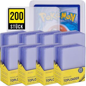 Toploader - Kaartenhouder - Trading cards bescherming - Pokémon kaarten opbergen - Verzamelaarsaccessoires - TCG kaarten - MTG - Sportkaarten - Kaartbescherming - Kaarten display - Kaarten bewaren
