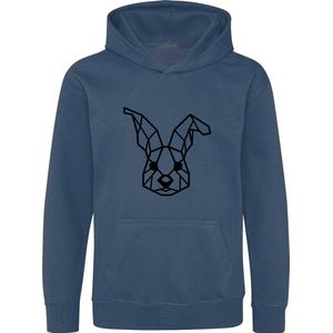Be Friends Hoodie - Konijn - Vrouwen - Blauw - Maat M