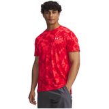 Under Armour - Launch All Over Print - T-shirt - Rood