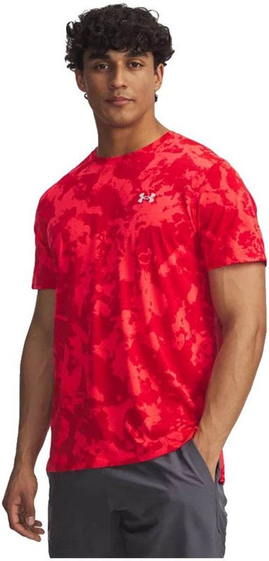 Under Armour - Launch All Over Print - T-shirt - Rood