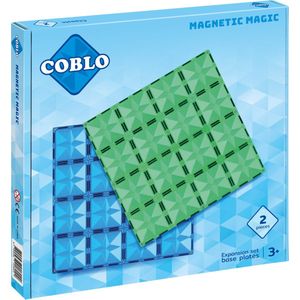 Coblo Classic Basisplaten 2 stuks - Magnetisch speelgoed - Montessori speelgoed - Bouwplaat - STEM speelgoed - Cadeau kind - Speelgoed 3 jaar t/m 12 jaar