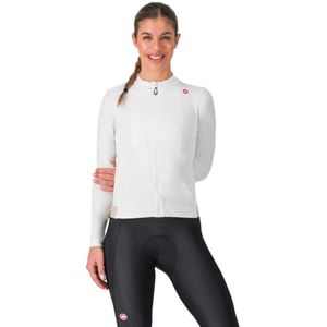 Castelli Espresso Thermal Trui Met Lange Mouwen Wit S Vrouw