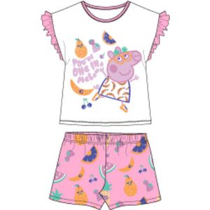 Peppa Pig Pyjamaset Katoen Wit Maat 104