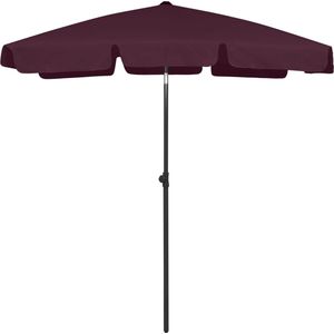 vidaXL - Strandparasol - 180x120 - cm - bordeauxrood