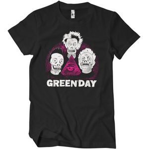 Green Day T-Shirt Skulls T-Shirt WMX-1-GDAY009-H85-3 Black-S