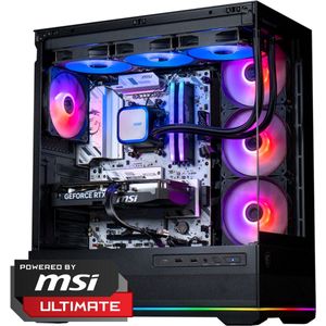 FlowUp - Lang Niet Gek Gaming PC - Don Kaaklijn - AMD Ryzen 5 7600X3D - NVIDIA RTX 5060 Ti 16GB - 32 GB DDR5 RAM - 1TB - Waterkoeling