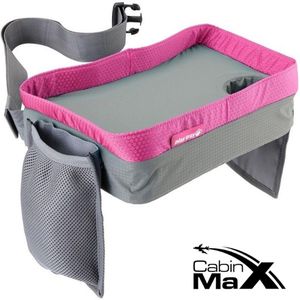 CabinMax Reistafel - Playtray voor Onderweg - Speeltafel voor Auto en Vliegtuig - Roze (play gy/pk)