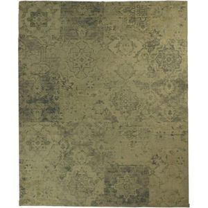 HSM Collection Vloerkleed Patchwork 160x230cm Beige/Geel/Groen/Blauw Polyester