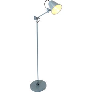 Staande lamp Dolphin | 1 lichts | groen | metaal | in hoogte verstelbaar tot 160 cm | eetkamer / woonkamer lamp | modern / industrieel / stoer design