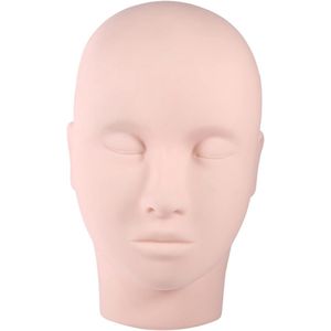 Oefenhoofd voor Make-up - 1 Stuk - Verbeterd Mannequin Model voor Wimpers Make-up Praktijk - Professionele Permanente Make-up Training