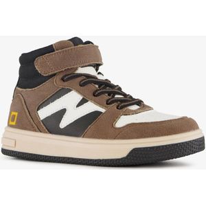Blue Box hoge jongens sneakers bruin - Maat 28