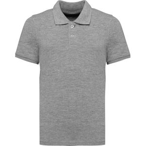 Native Spirit Ecologische kinderpolo in piquétricot NS209 - Moon Grey Heather - 4/6 ans