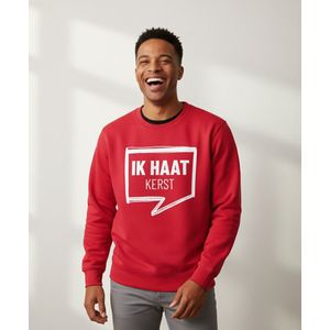 Ik Haat Kerst | Sweater - Rood - S