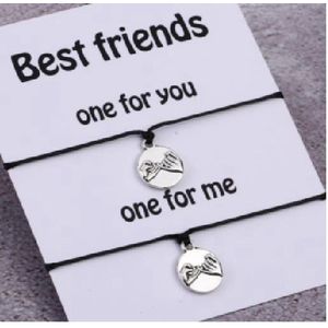 Akyol - Best Friends armband - Friendschaps armband - Zilverkleurig - vriendschap