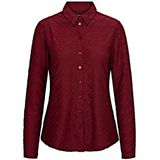 &Co Woman - Blouse lange mouw - Bordeaux - LOTTE JACQUARD