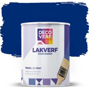 Decoverf lakverf koningsblauw, 750ml