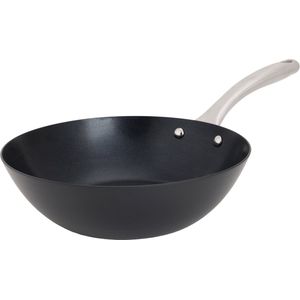 Cosy&Trendy Fusion Pro Wok - Ø22,5cm - PFAS-vrij - Inductie Wokpan - Zonder deksel - Zwart