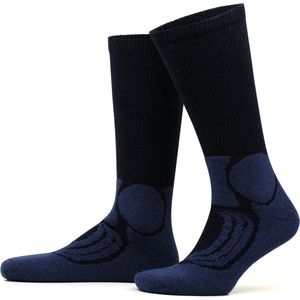 GoWith-wollen sokken-motor sokken-2 paar-warme sokken-met hielbescherming-sokken heren-blauw-42-44
