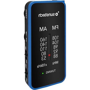 Draagbare Analoog Multiband Radio - Ideaal voor op Reis - 1 stuk - Blauw
