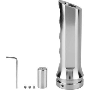 Universele Auto Aluminium Handrem Cover Handvat Protector Handrem Sleeve(Zilver) met Anti-slip Grip