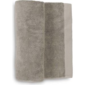 2x Premium Katoen Badhanddoeken Taupe | 60x110 | 650 gr/m2 Europees Kwaliteit | Vochtabsorberend En Zacht