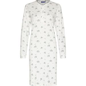 Grijs gestreept biologisch katoenen nachthemd Pastunette - Grijs - Maat - 38