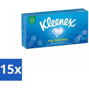 15 x Kleenex Original Tissues 72 stuks per verpakking - Tissue - Tissues - Neus Snuiten - Zachte Tissues - Sterk Tissue