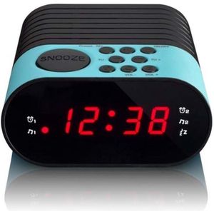 Lexium Wekkerradio Op Netstroom - Klokradio - Wekkerradio - Klokradio Met Wekker - Wekkerradio Dab - Wekker Dab Radio