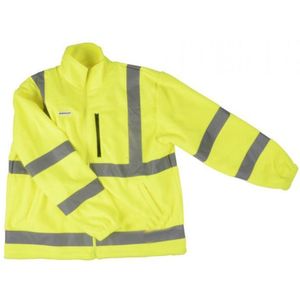 Dunlop - Reflector vest - Waarschuwing vest - hoge reflector veiligheid jas met zakken - SIZE XXL