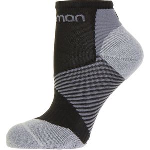Salomon Speed Support Running  Hardloopsokken - Maat 42-44 - Unisex - zwart/grijs