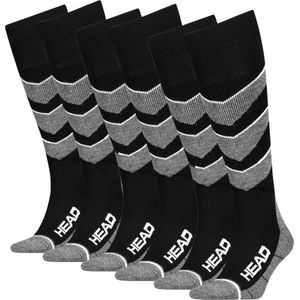 HEAD - V-Shape - Skisokken - Black Combo - 6-pack