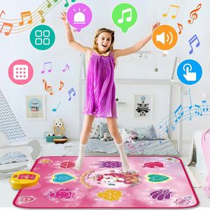 Unicorn Dansmat - 100*87cm - 5 modi - 3 uitdagingsniveaus - felle kleuren - interactieve muziekmat - elektrische dansmat