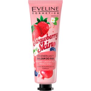 Strawberry Skin Handcrème - Eveline Cosmetics | 1x 50ml - Aardbei - Granaatappel - Acai - Shea butter | Voor Zoet & Zachte Handen