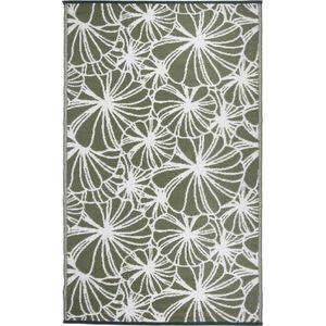 Esschert Design Floraal Tuintapijt - 240x150 cm - Groen Wit