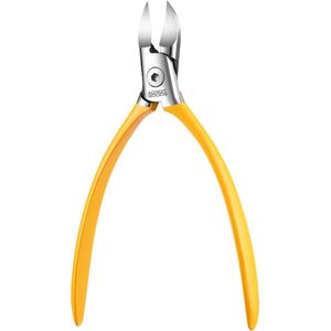 AdroitGoods Professionele RVS Nageltang – Precisie voor Dikke, Harde en Ingegroeide Nagels - Nagelknipper - Geel