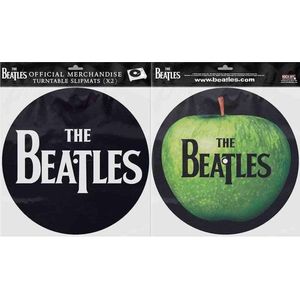 The Beatles - Drop T Logo & Apple Platenspeler Slipmat - Multicolours