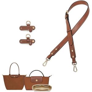 Verstelbare Lederen Schouderriem voor Mini Tassen - No-Punch Riemen