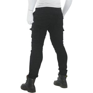Motorbroek voor heren met Kevlar en verwijderbare kniebeschermer - Ademend en slijtvast - Zwarte jeans XL