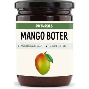Puturals Mango Butter 100% Biologisch en Geraffineerd - 500 gram - Mango Boter bevat Vitamine A, C en E - Mango Butter voor Diepe Hydratatie van Huid en Haar
