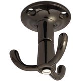 Junker Design - Draaibare Kapstokhaak - Chroom Zwart - 3 Ophanghaakjes - 53 x 50 x 40 mm