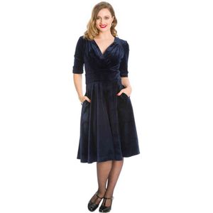 Dancing Days - DATE NIGHT Flare jurk - 2XL - Blauw