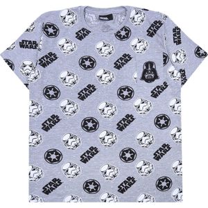 Grijs Star Wars t-shirt/t-shirt voor heren