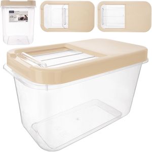 Opbergbox voor Wascapsules, Waspoeder en Voeder Beige 10 l - Opbergdoos - Opslag Container