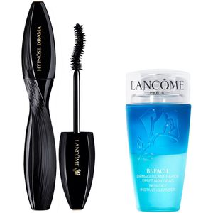 Lancôme Hypnôse Drama Mascara - 01 Excessive Black & Lancôme Bi-Facil Oog Make-up Remover - Instant cleanser - Voor alle Huidtypes & Waterproof Make-up - 75ml