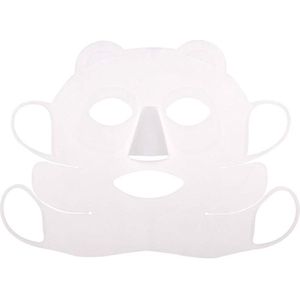 Reusable Panda Ear Hook Silicone Face Mask Cover - Beauty Face Moisturizing Mask - Prevent Evaporation of the Serum - Beauty Tool for Sheet Mask Cover .