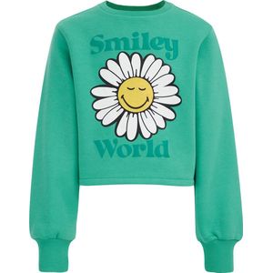 WE Fashion Meisjes SmileyWorld®-sweater met opdruk