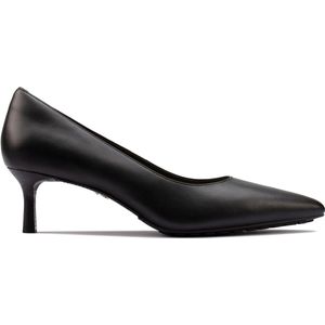 Clarks - Adela Court - Nette Schoenen - Zwart - Leer